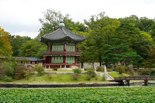 De tuinen van het Changgyeonggung Palace