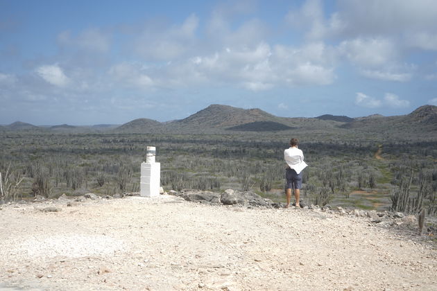 Vanaf de vuurtoren heb je een magistraal uitzicht over het Washington Slagbaai National Park.