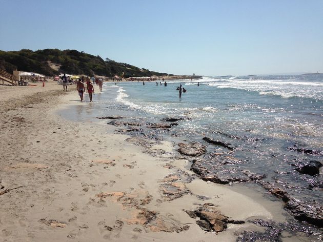 Ses Salinas is niet het mooiste strand, maar de strandtenten hier zijn wel echt top