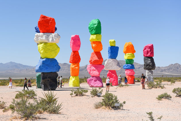 Een kleurexplosie in de woestijn van Nevada