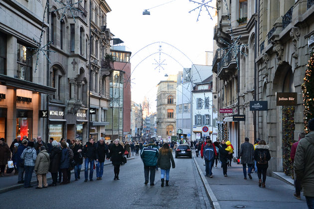 Tijdens de kerstperiode is het extra druk in de stad