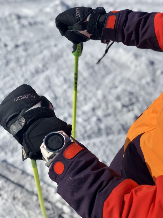 Handig: skistokken van Leki met een kliksysteem