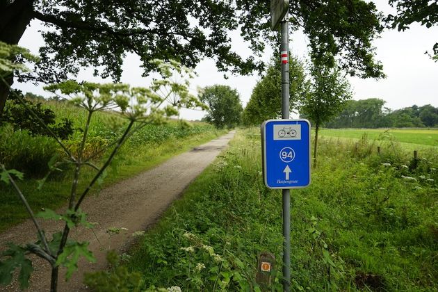 Een van de drie smaakfietsroutes vanui Hasselt