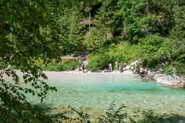 Zelfs in de zomer is dit water ijskoud