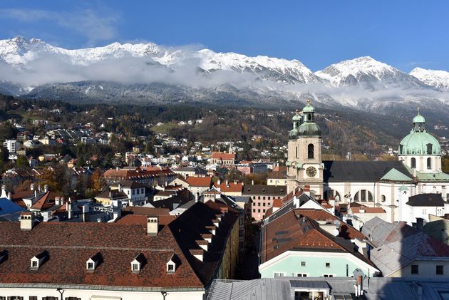 Zo mooi is Innsbruck op 31 meter hoog.