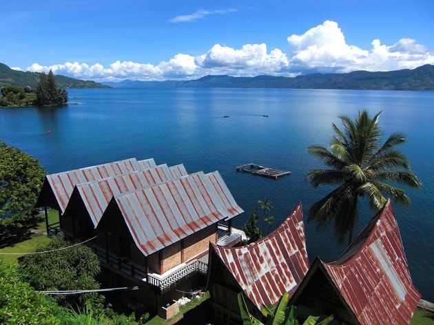 Het schitterende Toba-meer op Sumatra