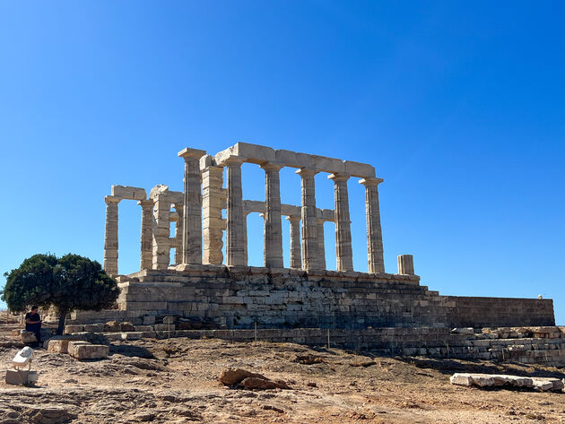 Ook al zo indrukwekkend: de tempel van Poseidon