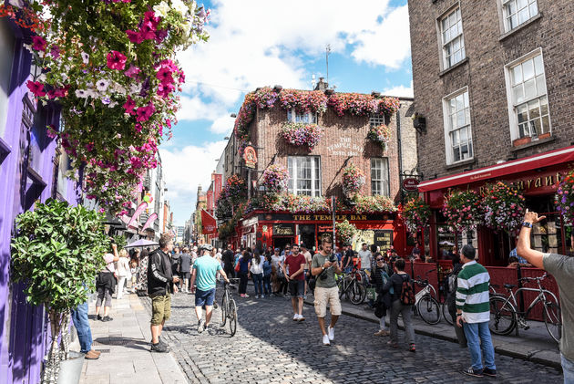 Volop kleur en gezelligheid in de wijk Temple Bar