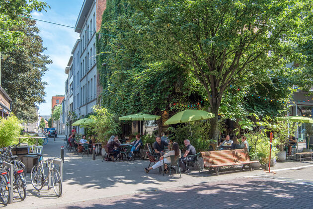 Zoveel leuke terrasjes in Antwerpen, zoals deze: Dansing Chocola
