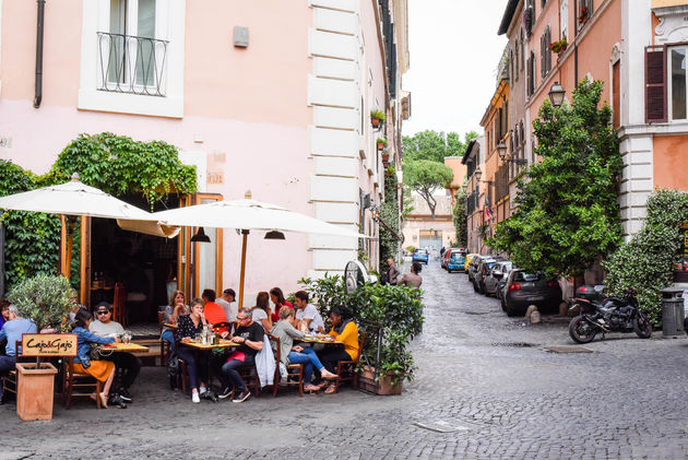 En ook de wijk Trastevere heeft veel toffe terrasjes.