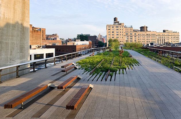 Stadspark The High Line is een aanrader om even lekker te wandelen en chillen!