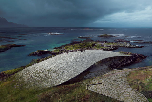 Nog even geduld, maar The Whale wordt een waanzinnig mooi walvissenmuseum in Noorwegen