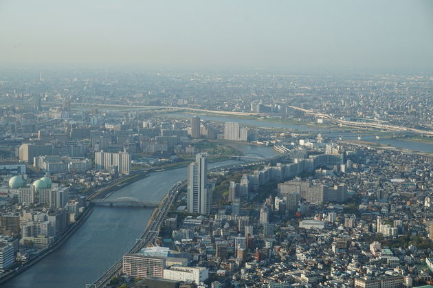 Het uitzicht vanaf de Tokyo SkyTree