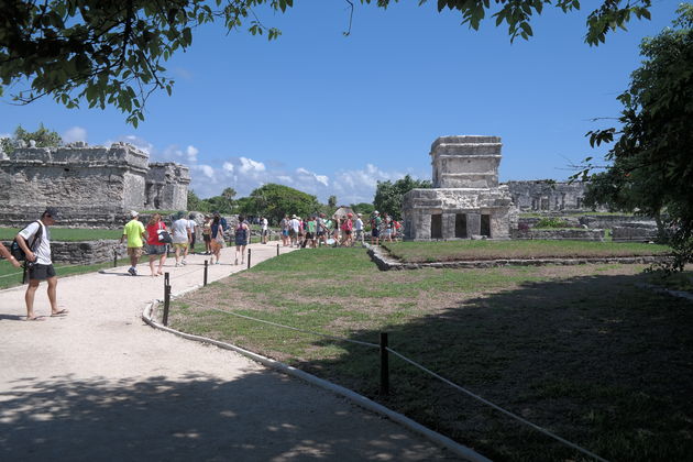Tulum een oude Mayastad in Quintana Roo op het schiereiland Yucat\u00e1n.