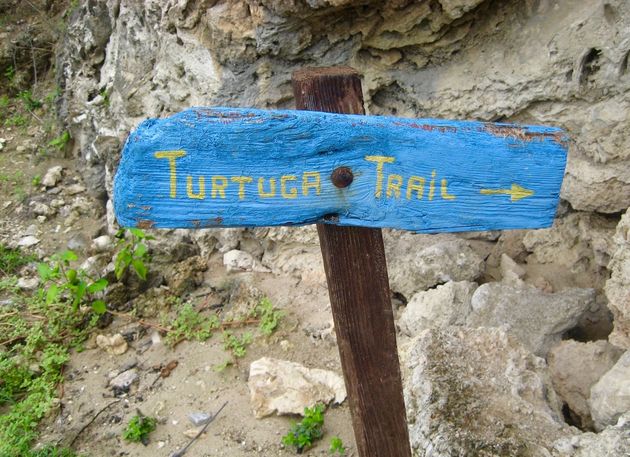 Volg de bordjes Turtuga Trail