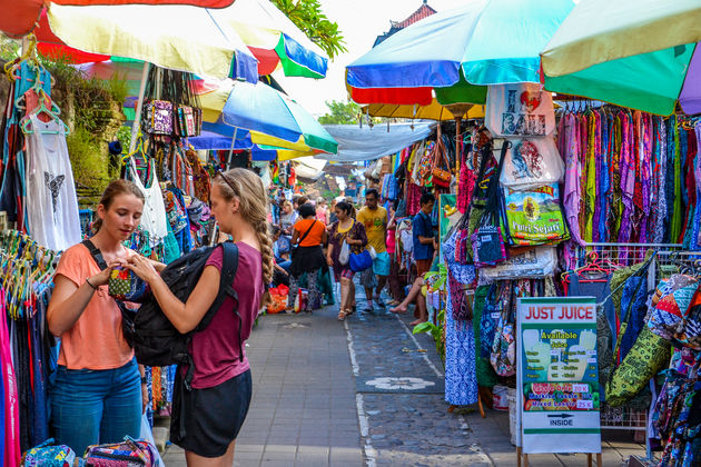 Heerlijk rondstruinen op de Ubud market. De ideale plek om je souvenirs te scoren!