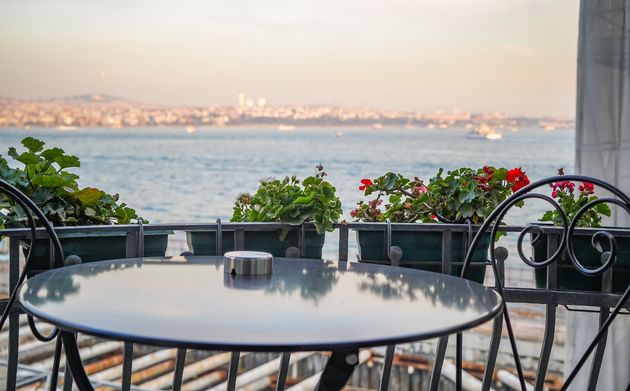 Wakker worden met uitzicht op de Bosporus