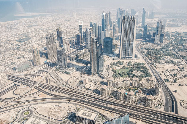 Het uitzicht vanaf de Burj Khalifa