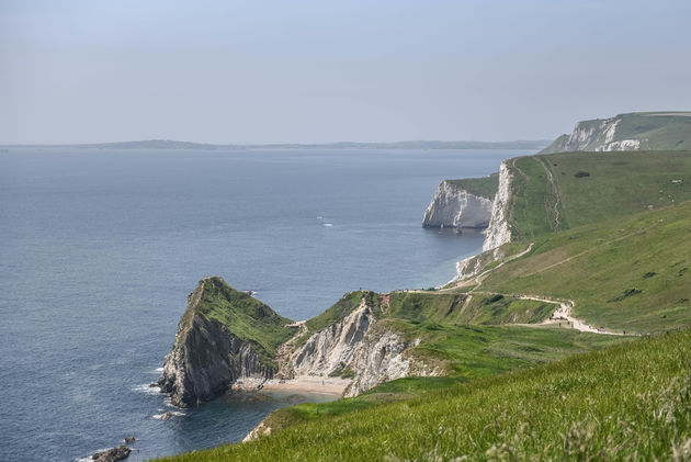 De Jurassic Coast in Engeland: 150 kilometer van dit soort uitzichten