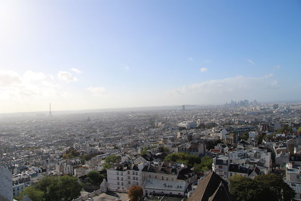 Het uitzicht over de stad op een heiige dag, en zelfs dan kun je ver kijken!