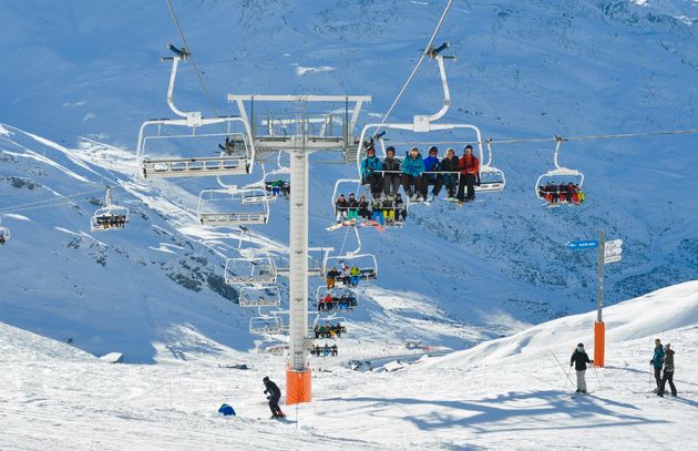 Alleen maar blije wintersporters