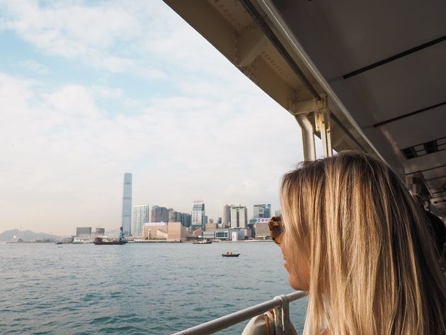 Geniet van het uitzicht vanaf de Star Ferry