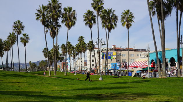 Venice Beach, een van de meest relaxte plekjes bij Los Angeles