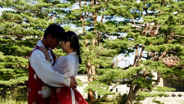 Liefde in de tuinen van Gyeongbokgung