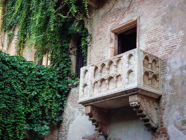 Het beroemde balkon van Casa di Giulietta