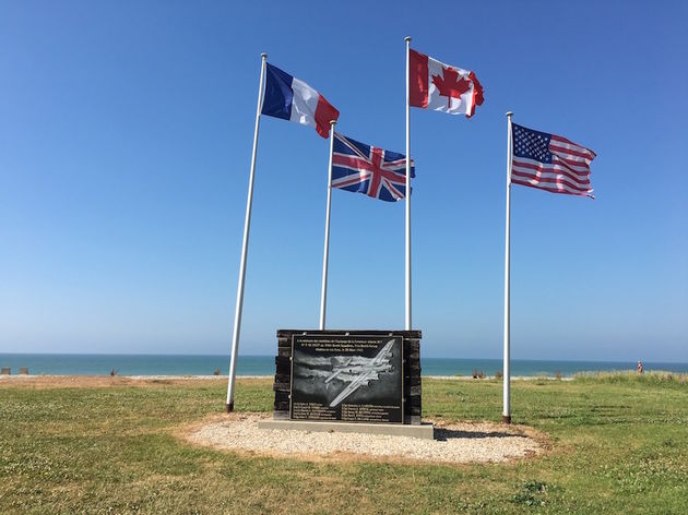 Herinneringen aan de tweede wereldoorlog in Veulettes-sur-Mer Normandie