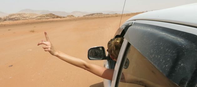 Scheuren door Wadi Rum, z\u00f3 leuk!