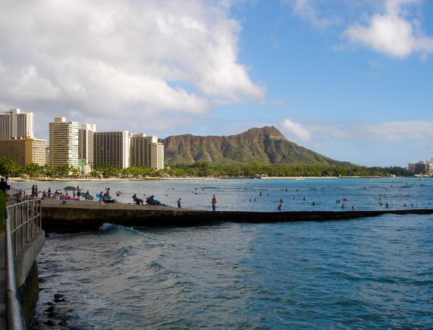 Waikiki Beach in Honolulu: zeker niet het mooiste strand