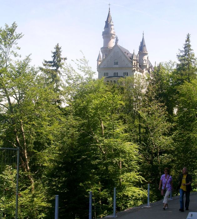 Het wandelpad naar Slot Neuschwanstein