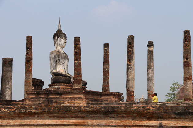 Wat Mahathat in Sukhothai is een oase van rust