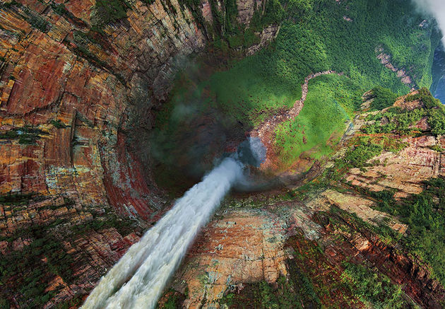 De Churun-Meru waterval in Venezuela