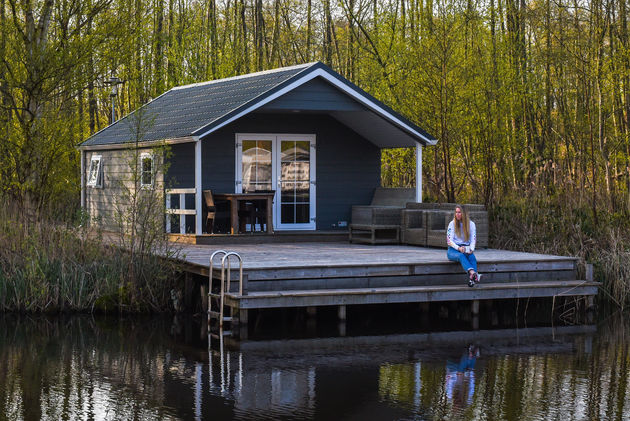 En dat is `s morgens heerlijk wakker worden aan het water!