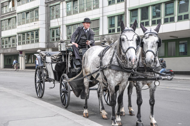 Een ritje met de paardenkoets door Wenen hoort erbij