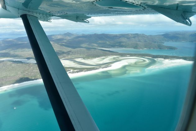 Whitehaven Beach vanuit de lucht