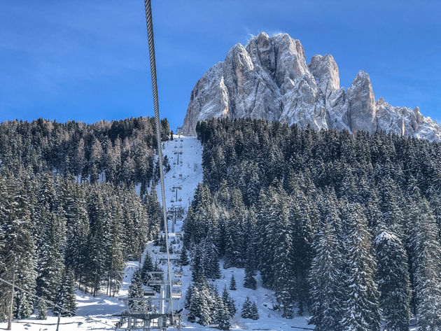 In de skilift is het genieten van dit soort uitzichten