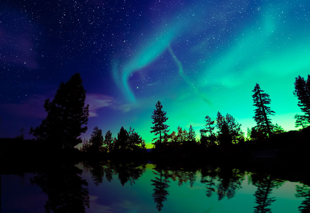 Het Noorderlicht in Yellowknife, Canada. Foto: surangaw - Fotolia