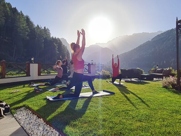 Yoga in de bergen!