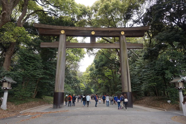 De ingang van Yoyogi Park