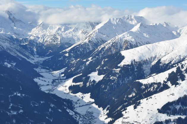 Mooi uitzicht op het dal van het Zillertal
