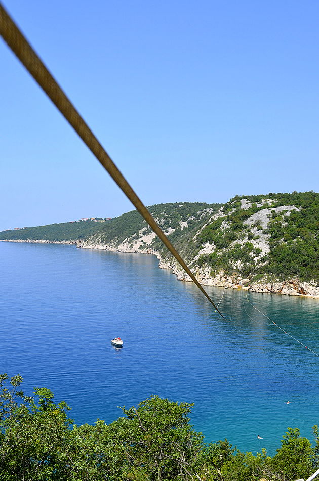 Kroati\u00eb heeft de eerste Europese zipline over zee