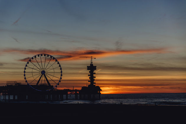 Magische zonsondergang in Scheveningen...