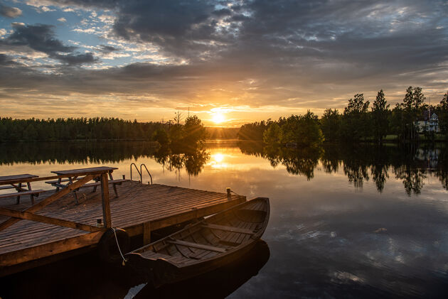 Magisch mooie zonsondergang in Upperud