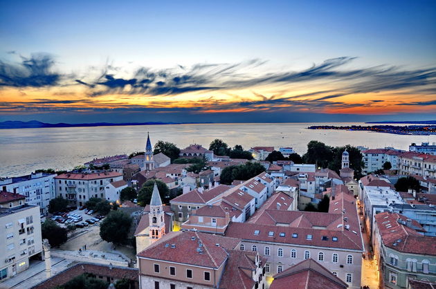 De zonsondergang in ZadarFoto: anderm - Fotolia.com