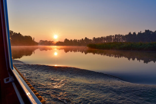 Varen door de Biesbosch bij zonsopkomst: magisch mooi