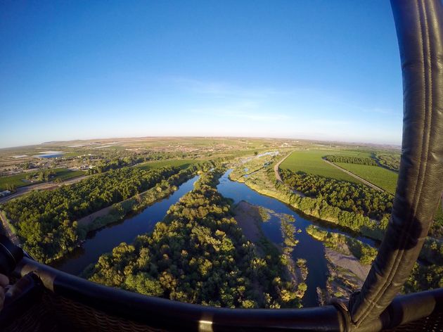 Uitkijken over het schitterende landschap